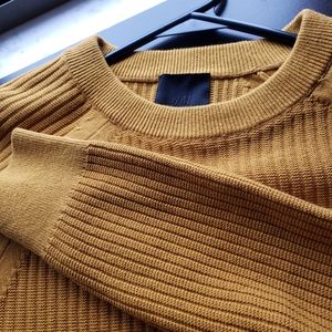 men's h&m yellow sweater